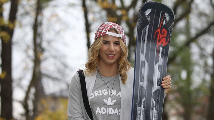Ester Ledecká se snowboardem