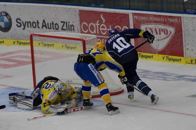 Zlín vs. Kladno, utkání hokejové extraligy (Patera)