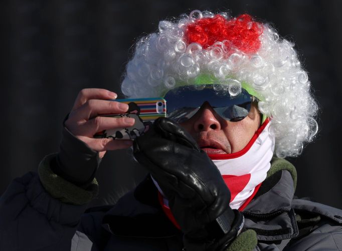 ZOH 2018, slopestyle Ž: japonský fanoušek