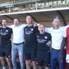 Fotbalisté Slavie slaví ligový titul 2016-17 - lavička