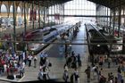 Panorama Gare du Nord v Paříži.