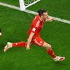 Gareth Bale slaví gól v zápase MS 2022 USA - Wales