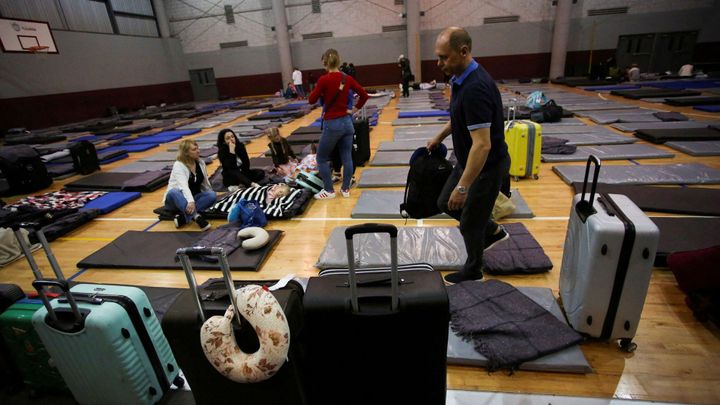 Chceme být co nejdál od války. Uprchlíci z Ukrajiny čekají v Mexiku na vstup do USA; Zdroj foto: Reuters