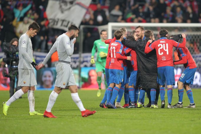 Viktoria Plzeň - AS Řím (LM 2018-19): Radost Plzně z postupu