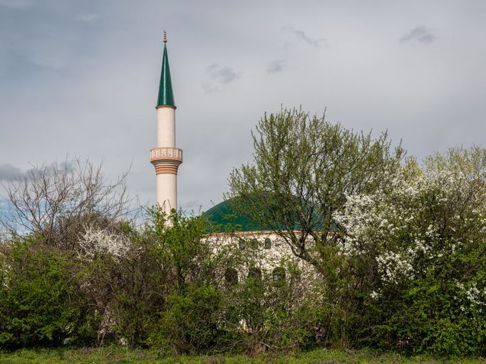 Mešita ve Vídni, Rakousko.