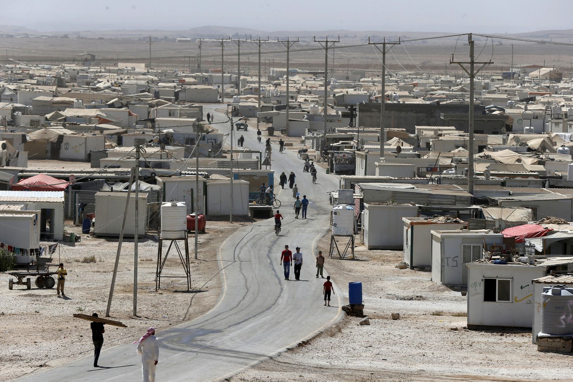 Jordánsko - uprchlický tábor Zátarí