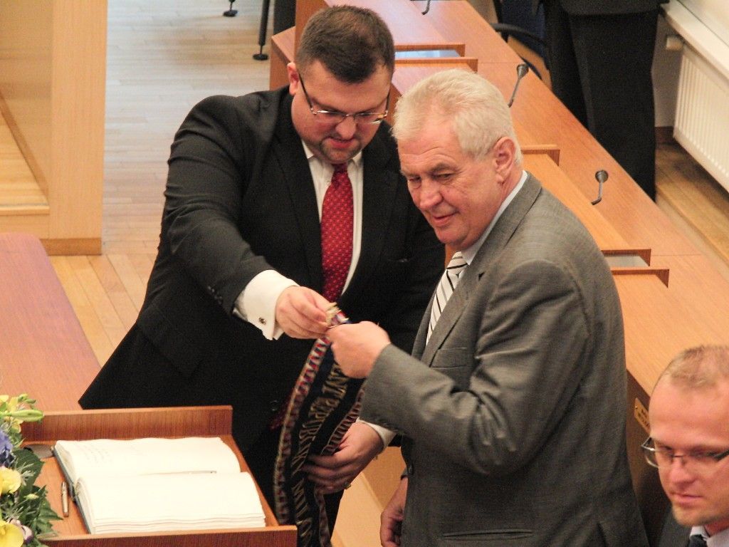 Prezident Zeman v Pardubicích