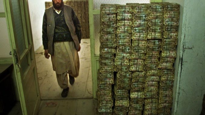 Banka v Afghánistánu. Ilustrační foto.