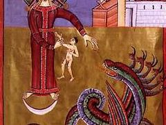 Žena s drakem: Bamberská apokalypsa (13. stol.)