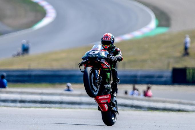 Johann Zarco na Yamaze v závodě MotoGP v Brně 2018.