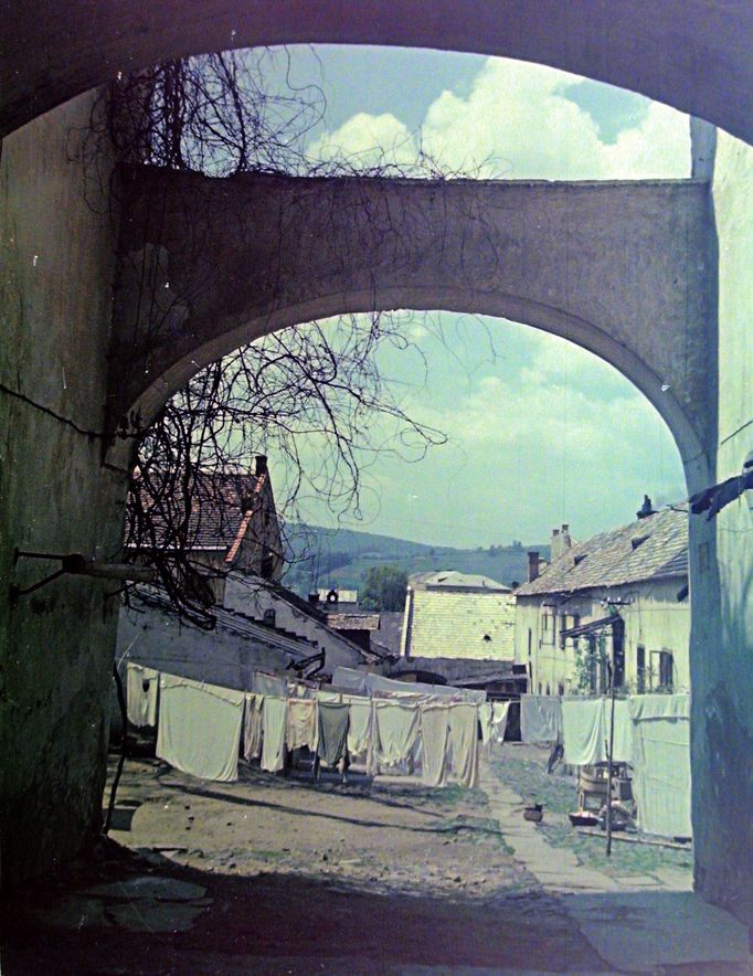 Záběr z Prešova. Rok 1958