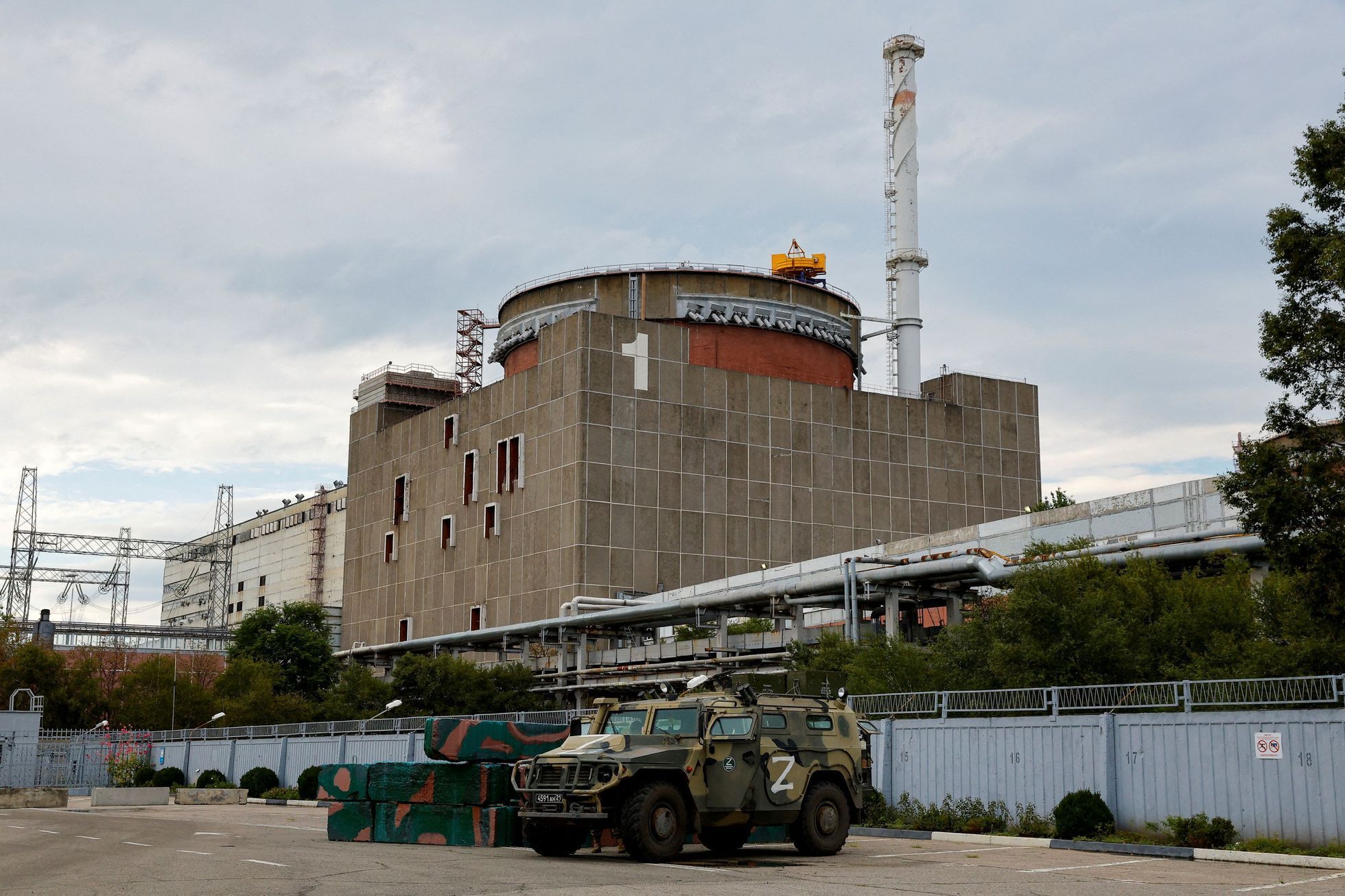 Záporožská jaderná elektrárna, Enerhodar, Ukrajina, invaze