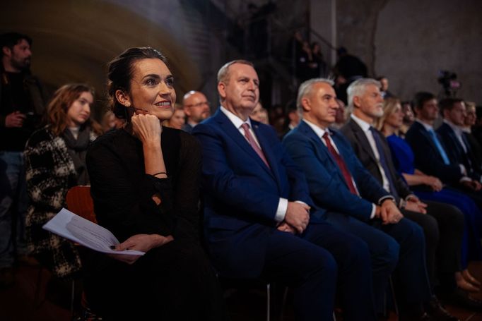 Debata partnerů kandidátů na prezidenta První dámy (a pán) mezi námi 6. ledna 2023.