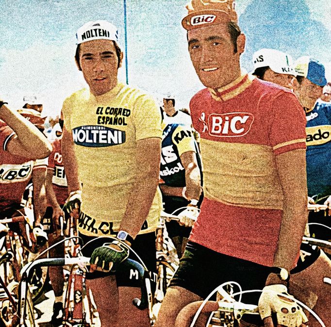 Eddy Merckx a Jesús Luis Ocaña Pernía (vpravo) na Vueltě v roce 1973.