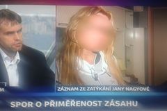 Policie zveřejnila v ČT video ze zatčení Jany Nagyové