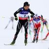 MS v klasickém lyžování 2013, skiatlon mužů: Dario Cologna (v černém) finišuje