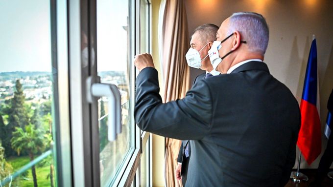 Čtvrteční schůzka Benjamina Netanjahua a Andreje Babiše v Jeruzalémě.