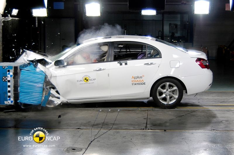 Crash test EuroNCAP-Geely Embrand