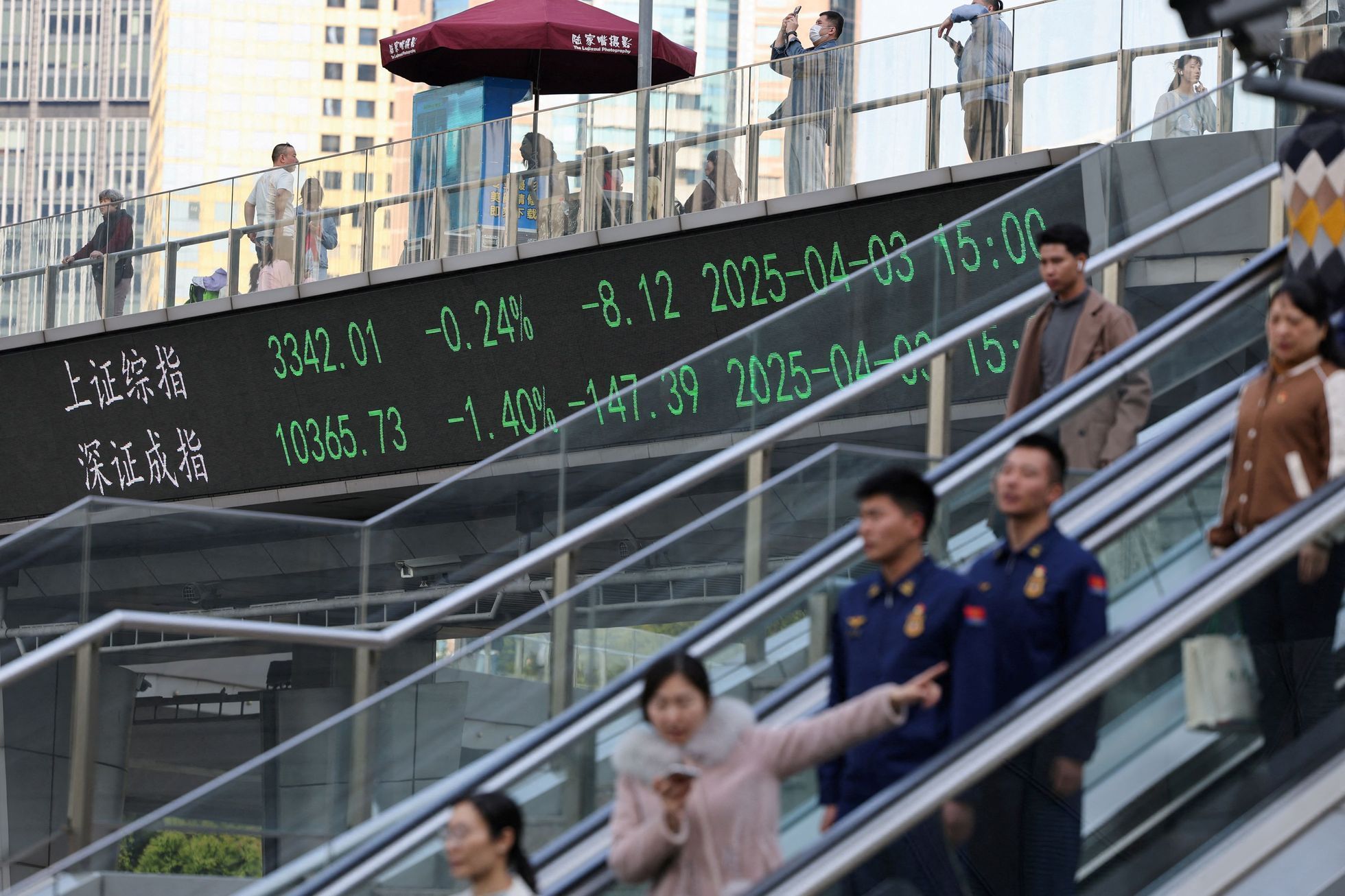 Shanghai stock index