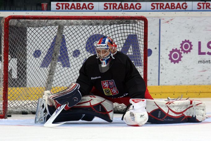 Jakub Štěpánek při tréninku