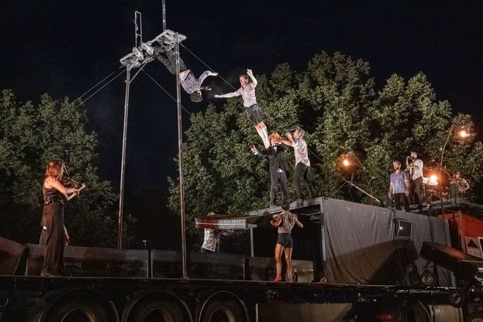 Snímek ze středečního zahájení festivalu Letní Letná.