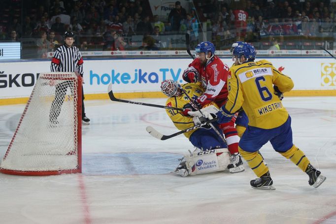 Hynek Zohorna v zápase Karjala Cupu Česko - Švédsko.