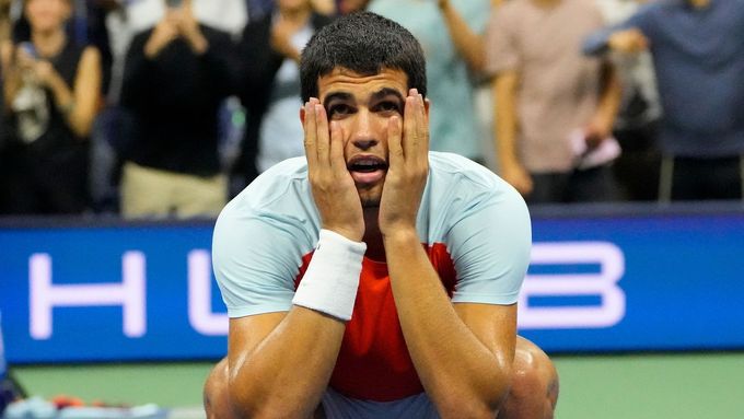 Carlos Alcaraz nemůže uvěřit tomu, že postoupil do semifinále US Open