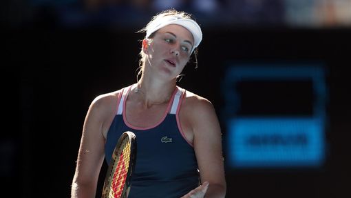 Anastasija Pavljučenkovová ve čtvrtfinále Australian Open 2019.