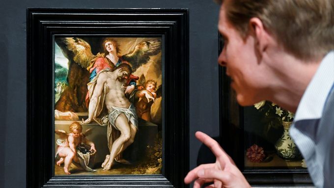 Obraz Tělo Kristovo podpírané anděly už je vystavený v Rijksmuseu.