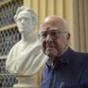 Profesor Peter Higgs na Edinburghské univerzitě.