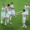 Nacho slaví třetí gól Španělska v zápase Portugalsko - Španělsko na MS 2018