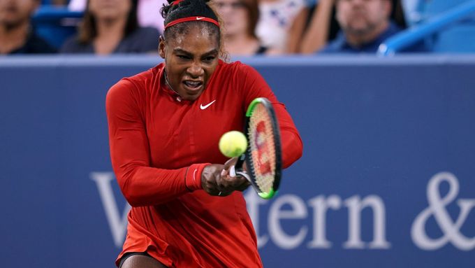 Serena Williamsová na turnaji v Cincinnati