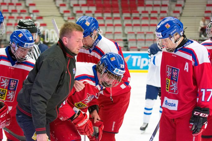 Přípravný zápas české hokejové reprezentace do osmnácti let v Třinci před mistrovstvím světa.