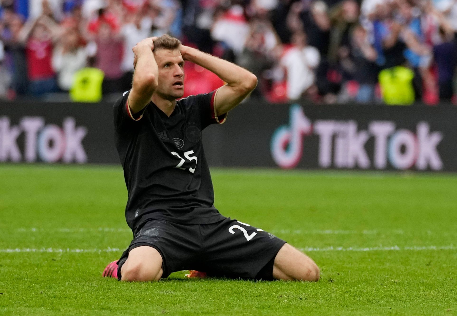 Thomas Müller v osmifinále Anglie - Německo na ME 2020