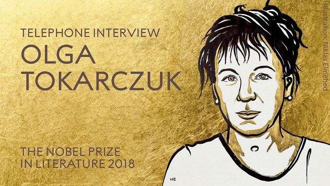 Olga Tokarczuková líčí, jak se cestou po Německu dozvěděla, že dostala Nobelovu cenu.