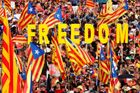 Více než milion lidí demonstruje v Barceloně za nezávislost Katalánska