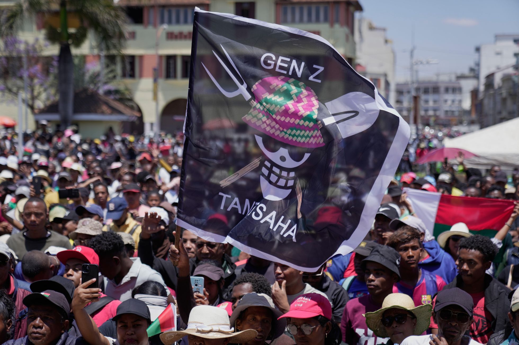 Madagaskar, Afrika, Antananarivo, protest, armáda