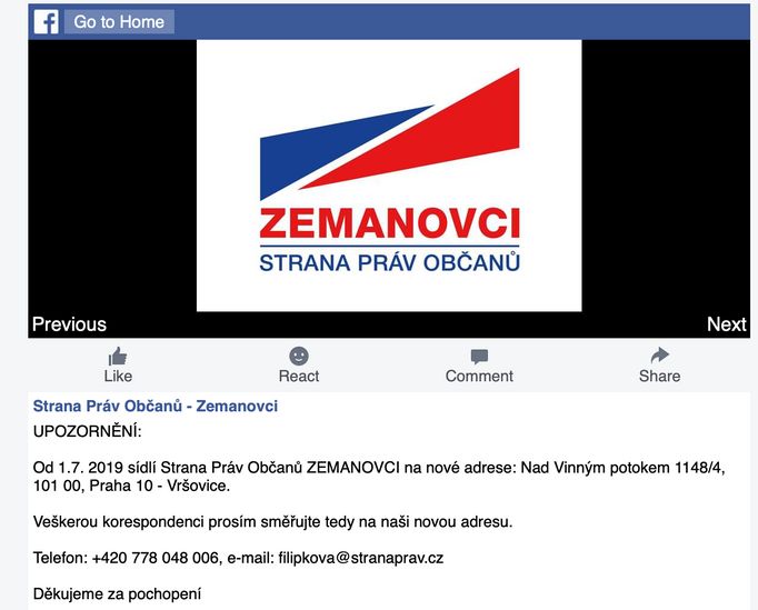 Takto Strana práv občanů v roce 2019 informovala, že se stěhuje do stejného areálu, kde sídlí i Hájkovo nakladatelství.