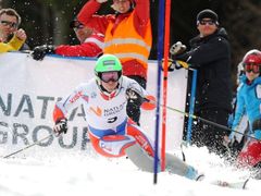 Kryštof Krýzl na slalomové trati.