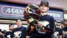 Max Verstappen z Red Bullu slaví třetí titul mistra světa F1 po sprintu v rámci VC Kataru 2023