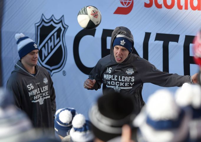 Mitch Marner (Toronto) před utkáním