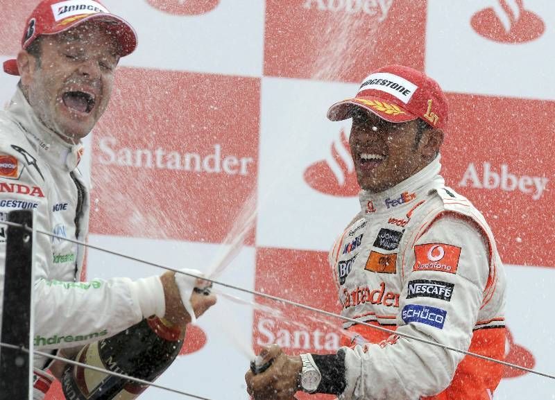 Barrichello, Hamilton