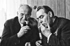 Dva náruživí kuřáci: Se sovětským vůdcem Leonidem Brežněvem.