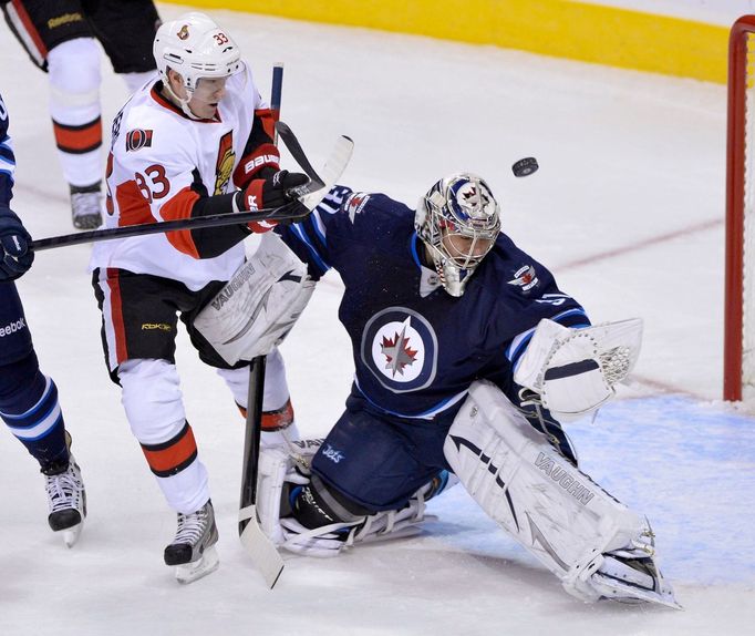 NHL, Winnipeg Jets - Ottawa Senators: Jakob Silfverberg -  Ondřej Pavelec