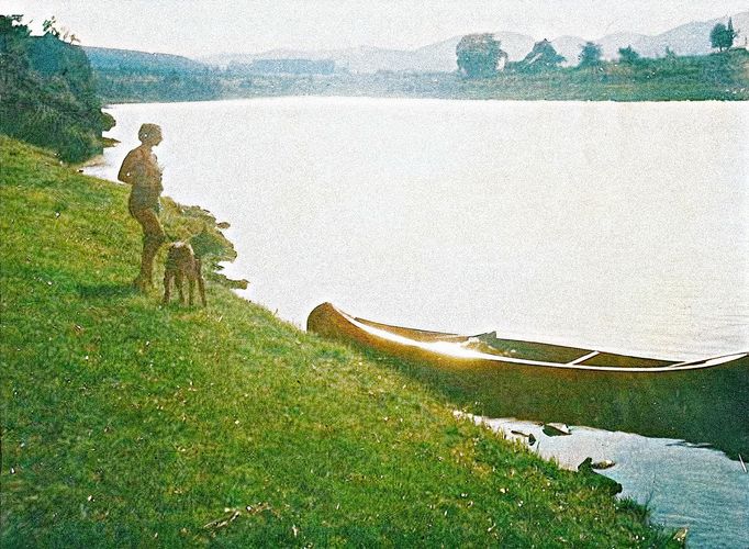 Historická fotografie z rodinného archivu Pavla Eckhardta. Kolorováno