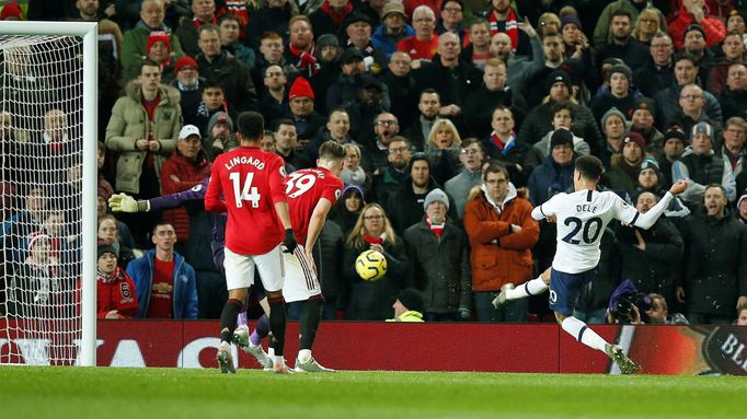 Soccer Football - Premier League - Manchester United v Tottenham Hotspur - Old Trafford, Manchester, Britain - December 4, 2019  Tottenham Hotspur's Dele Alli scores thei