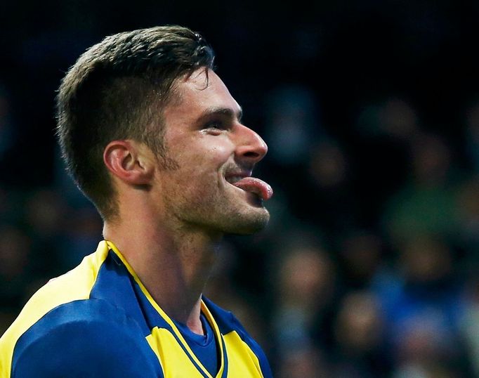 Olivier Giroud slaví gól Arsenalu