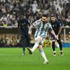 Finále MS ve fotbale 2022, Argentina - Francie: Lionel Messi při penaltě