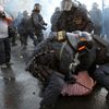 Demonstrace ve Varnsdorfu - policejní zásah