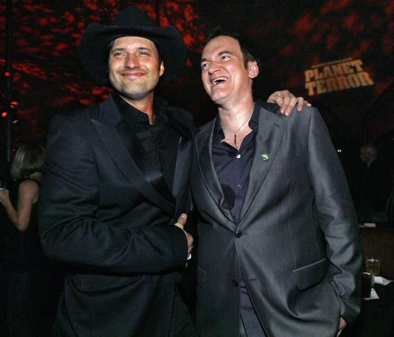 Grindhouse - Režisér Quentin Tarantino a Robert Rodriguez na party po premiéře filmu